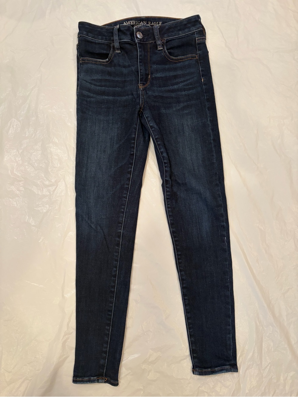 American Eagle Jeans Women's 4S Dark Wash Super Super Stretch Hi-Rise Jegging